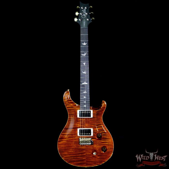 Paul Reed Smith PRS Wood Library Artist Package Custom 22 Flame Maple Top Brazilian Rosewood Board Yellow Tiger - Image 5