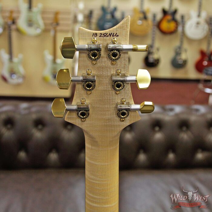 PRS Wood Library Artist Package Custom 24 Fatback Flame Maple Neck African Blackwood Board Blue Fade - Image 13