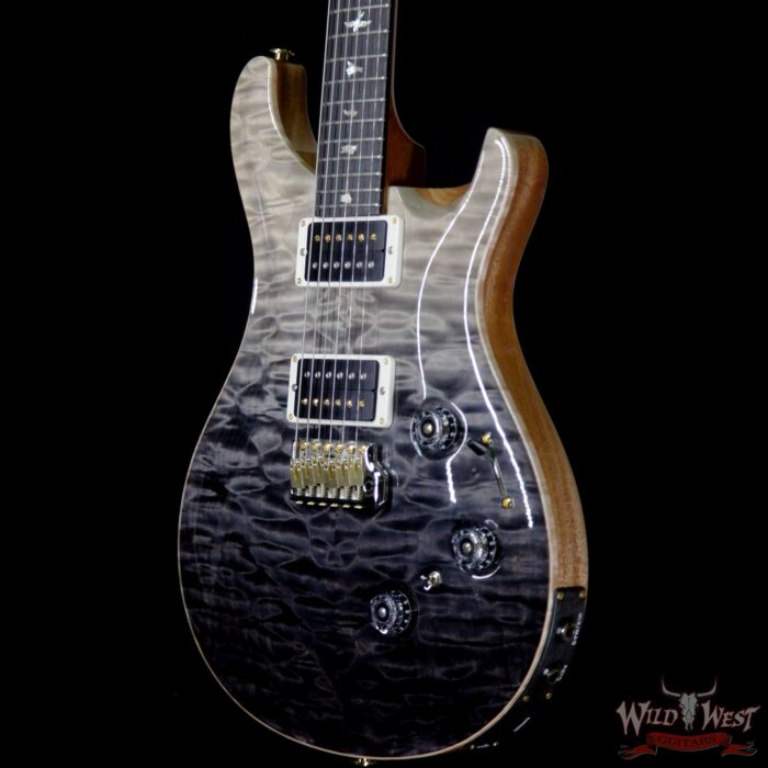 PRS Wood Library Artist Package Quilt Top Custom 24 Piezo P24 Brazilian Rosewood Board Grey Black Fade - Image 2