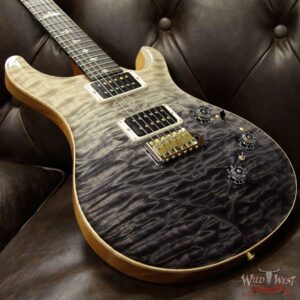 PRS Wood Library Artist Package Quilt Top Custom 24 Piezo P24 Brazilian Rosewood Board Grey Black Fade - Image 11
