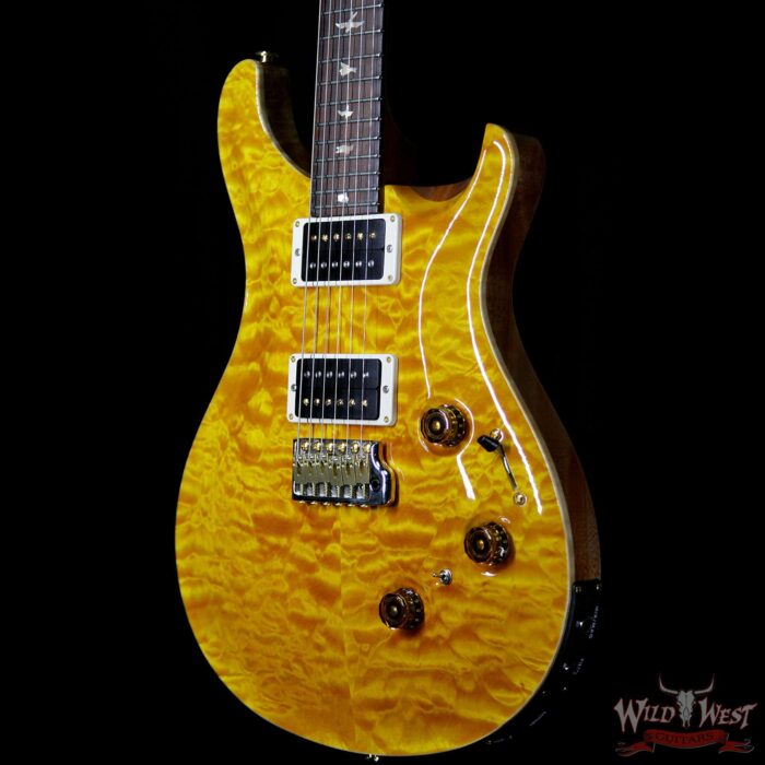 PRS Wood Library Artist Package Quilt Top Custom 24 Piezo P24 Brazilian Rosewood Board Santana Yellow - Image 2