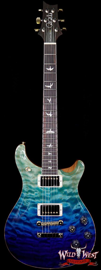 PRS Wood Library Artist Package McCarty 594 Quilt Maple Top Brazilian Rosewood Board Blue Fade