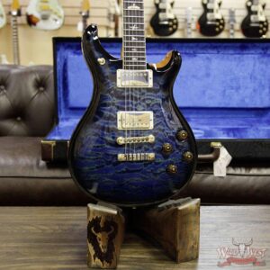 PRS Wood Library Artist Package McCarty 594 1-Piece Quilted Maple Top Brazilian Rosewood Fretboard River Blue Smokeburst - Image 13
