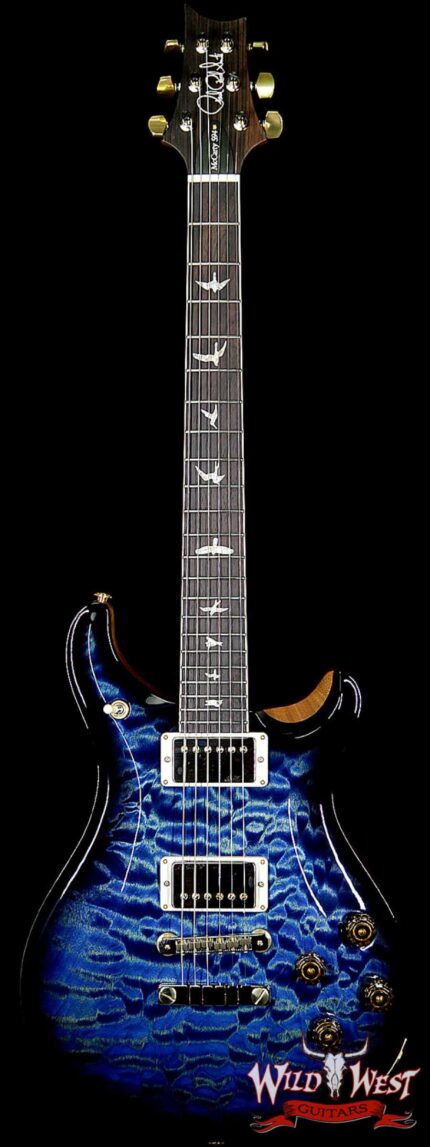 PRS Wood Library Artist Package McCarty 594 1-Piece Quilted Maple Top Brazilian Rosewood Fretboard River Blue Smokeburst