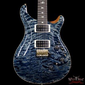 PRS Wood Library Artist Package Quilt Top Custom 24 Piezo P24 Brazilian Rosewood Board Faded Whale Blue - Image 3