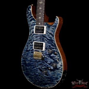 PRS Wood Library Artist Package Quilt Top Custom 24 Piezo P24 Brazilian Rosewood Board Faded Whale Blue - Image 2