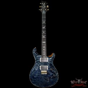 PRS Wood Library Artist Package Quilt Top Custom 24 Piezo P24 Brazilian Rosewood Board Faded Whale Blue - Image 4