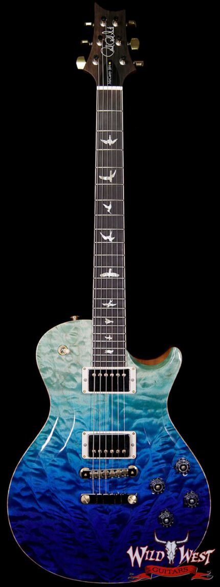 PRS Wood Library Artist Package McCarty Singlecut SC594 Quilt Top Brazilian Rosewood Board Blue Fade