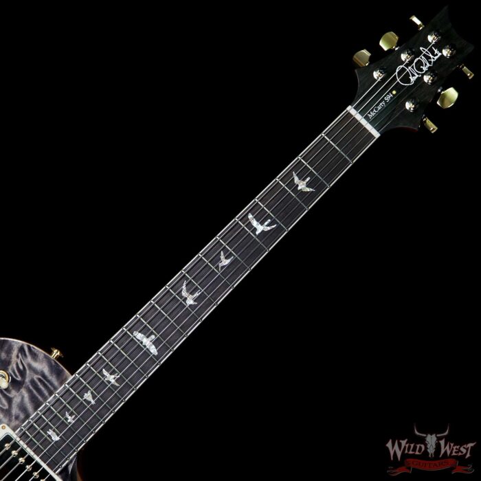 PRS Wood Library Artist Package McCarty Singlecut SC594 One Piece Quilt Top Ebony Fretboard Charcoal - Image 9
