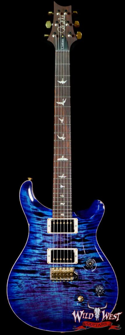 Paul Reed Smith Wood Library 10 Top Swamp Ash Custom 24 Roasted Maple Neck Cocobolo Board Violet Blue Burst