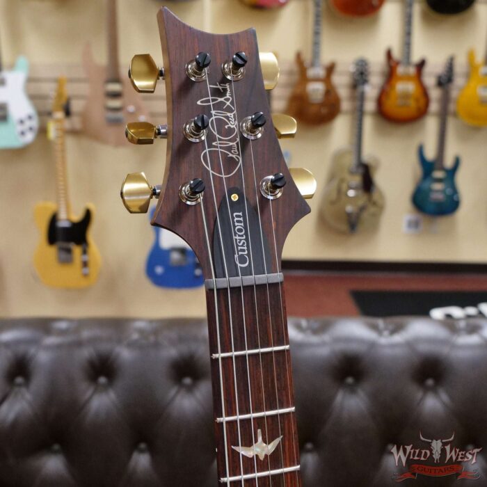 Paul Reed Smith Wood Library 10 Top Swamp Ash Custom 24 Roasted Maple Neck Cocobolo Board Gray Black Fade - Image 7