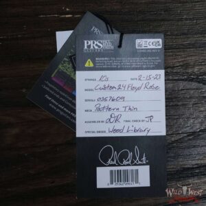 Paul Reed Smith PRS Wood Library 10 Top Custom 24 Floyd Rose Brazilian Rosewood Fingerboard Flame Maple Neck Charcoal Jade Burst - Image 12