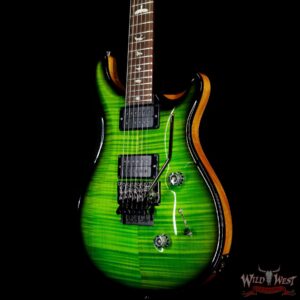 Paul Reed Smith PRS Wood Library 10 Top Custom 24 Floyd Rose Brazilian Rosewood Fingerboard Stained Flame Maple Neck Eriza Verde Smokeburst - Image 2