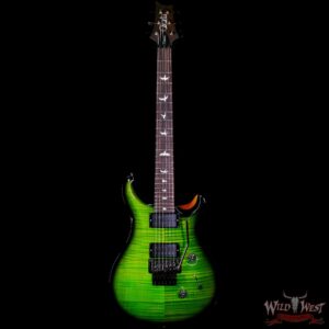 Paul Reed Smith PRS Wood Library 10 Top Custom 24 Floyd Rose Brazilian Rosewood Fingerboard Stained Flame Maple Neck Eriza Verde Smokeburst - Image 3