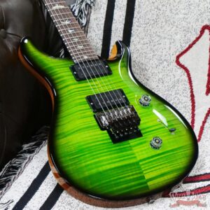 Paul Reed Smith PRS Wood Library 10 Top Custom 24 Floyd Rose Brazilian Rosewood Fingerboard Stained Flame Maple Neck Eriza Verde Smokeburst - Image 8