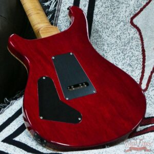 Paul Reed Smith PRS Wood Library 10 Top Custom 24 Floyd Rose Ebony Fingerboard Roasted Flame Maple Neck Charcoal Cherry Burst - Image 11