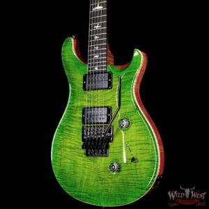 Paul Reed Smith PRS Wood Library 10 Top Custom 24 Floyd Rose Ebony Fingerboard Roasted Flame Maple Neck Eriza Verde - Image 2