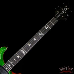 Paul Reed Smith PRS Wood Library 10 Top Custom 24 Floyd Rose Ebony Fingerboard Roasted Flame Maple Neck Eriza Verde - Image 4