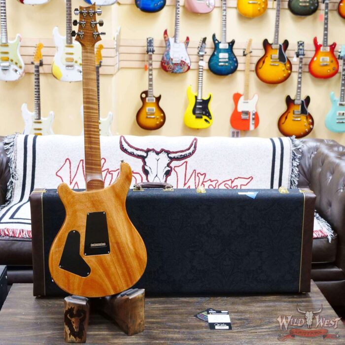 Paul Reed Smith PRS Wood Library 10 Top Custom 24 Floyd Rose Ebony Fingerboard Roasted Flame Maple Neck Eriza Verde - Image 9