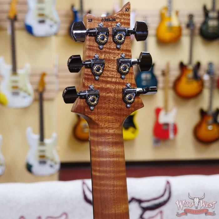 Paul Reed Smith PRS Wood Library 10 Top Custom 24 Floyd Rose Ebony Fingerboard Roasted Flame Maple Neck Eriza Verde - Image 10
