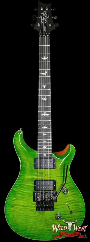 Paul Reed Smith PRS Wood Library 10 Top Custom 24 Floyd Rose Ebony Fingerboard Roasted Flame Maple Neck Eriza Verde