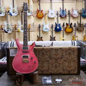 Paul Reed Smith PRS Wood Library 10 Top Modern Eagle V ME5 Flame Maple Neck Brazilian Rosewood Board Bonnie Pink 8.20 LBS (US Only / No International Shipping) - Image 6