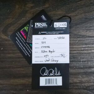 Paul Reed Smith PRS Wood Library 10 Top Swamp Ash 509 Flame Maple Neck Brazilian Rosewood McCarty Sunburst - Image 12