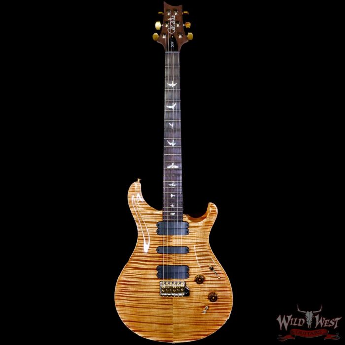 Paul Reed Smith PRS Wood Library 10 Top Swamp Ash 509 Flame Maple Neck Brazilian Rosewood Copperhead - Image 3