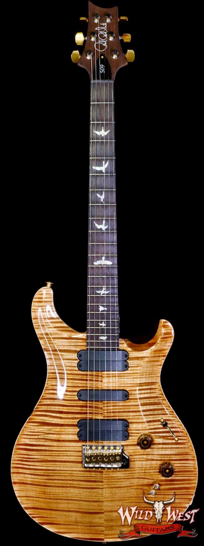 Paul Reed Smith PRS Wood Library 10 Top Swamp Ash 509 Flame Maple Neck Brazilian Rosewood Copperhead - Image 1