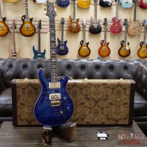 Paul Reed Smith PRS Wood Library 10 Top Custom 24 Pattern Thin Flame Maple Neck Brazilian Rosewood Board Violet Blue Burst - Image 6