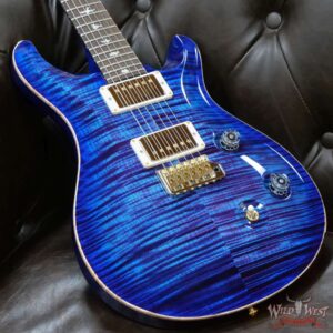 Paul Reed Smith PRS Wood Library 10 Top Custom 24 Pattern Thin Flame Maple Neck Brazilian Rosewood Board Violet Blue Burst - Image 8