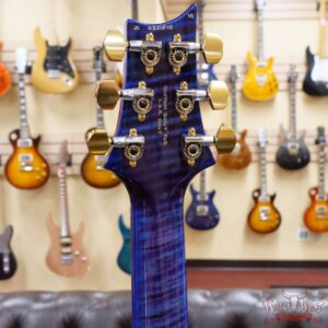 Paul Reed Smith PRS Wood Library 10 Top Custom 24 Pattern Thin Flame Maple Neck Brazilian Rosewood Board Violet Blue Burst - Image 10