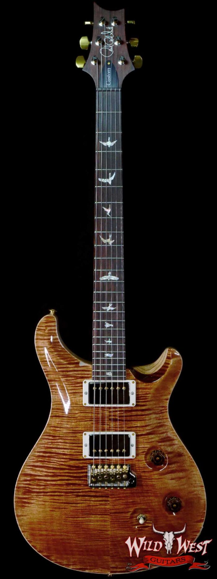 Paul Reed Smith Wood Library 10 Top Swamp Ash Custom 24 Roasted Maple Neck Cocobolo Board Copperhead - Image 1