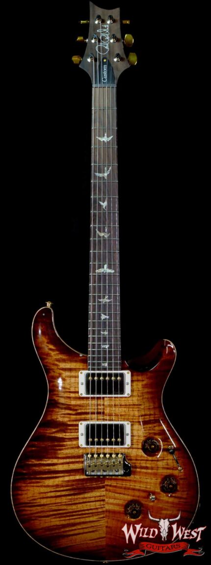 Paul Reed Smith Wood Library 10 Top Swamp Ash Custom 24 Piezo P24 Flame Maple Neck Brazilian Rosewood Copperhead