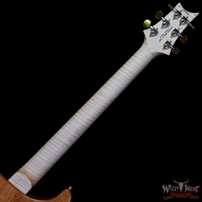 Paul Reed Smith PRS Wood Library 10 Top Custom 24 Flame Maple Neck Brazilian Rosewood Board Blue Fade - Image 5
