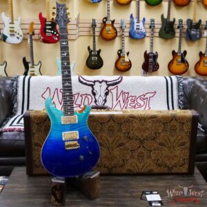 Paul Reed Smith PRS Wood Library 10 Top Custom 24 Flame Maple Neck Brazilian Rosewood Board Blue Fade - Image 6
