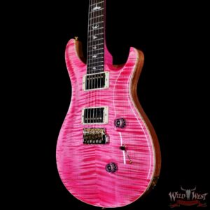 Paul Reed Smith PRS Wood Library 10 Top Custom 24 Flame Maple Neck Brazilian Rosewood Board Bonnie Pink - Image 2
