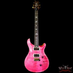 Paul Reed Smith PRS Wood Library 10 Top Custom 24 Flame Maple Neck Brazilian Rosewood Board Bonnie Pink - Image 3