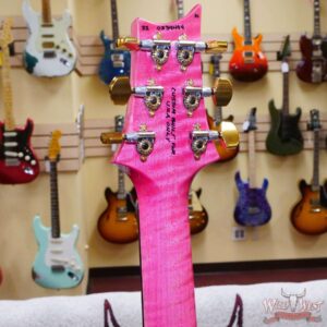 Paul Reed Smith PRS Wood Library 10 Top Custom 24 Flame Maple Neck Brazilian Rosewood Board Bonnie Pink - Image 10