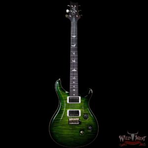 PRS Wood Library 10 Top Custom 24 Flame Maple Top Brazilian Rosewood Fingerboard Jade Burst - Image 4