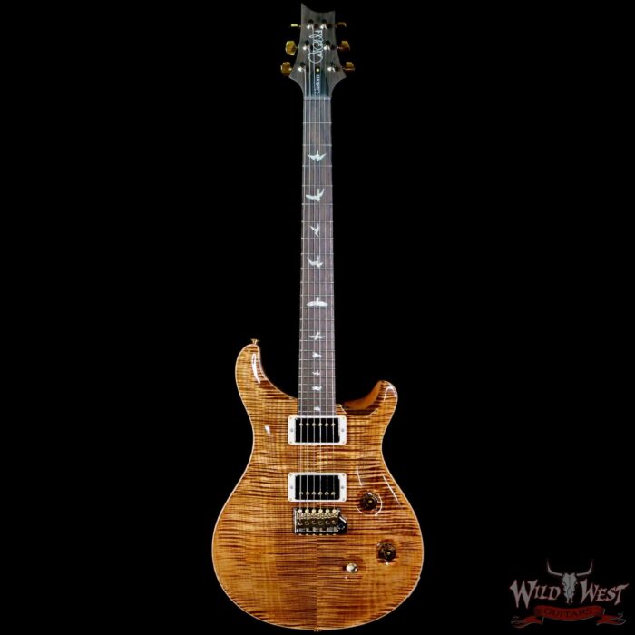 Paul Reed Smith Wood Library 10 Top Custom 24 Pattern Thin Flame Maple Neck Brazilian Rosewood Board Copperhead - Image 3