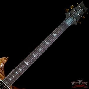 Paul Reed Smith Wood Library 10 Top Custom 24 Pattern Thin Flame Maple Neck Brazilian Rosewood Board Copperhead - Image 4