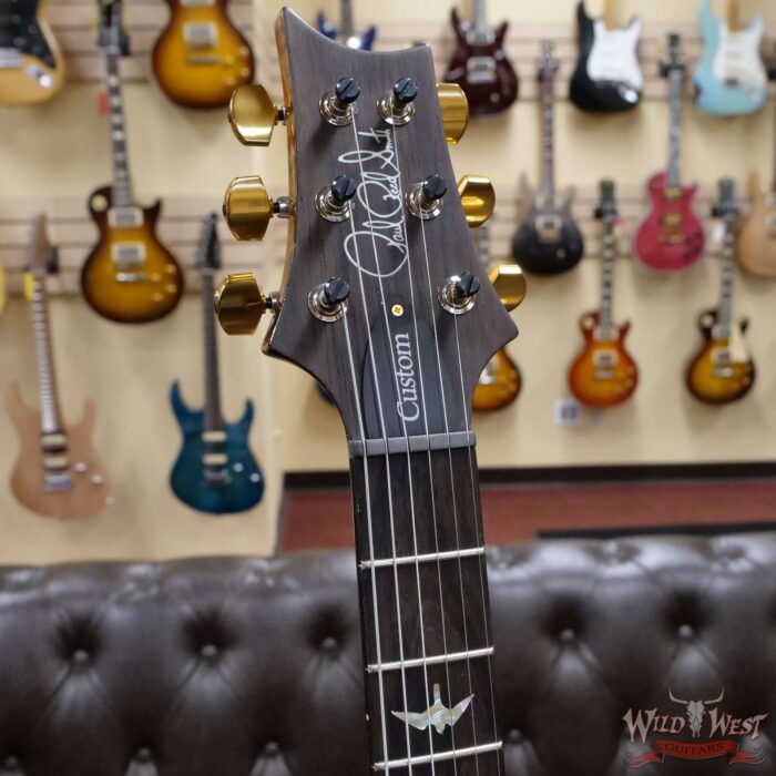 Paul Reed Smith Wood Library 10 Top Custom 24 Pattern Thin Flame Maple Neck Brazilian Rosewood Board Copperhead - Image 7
