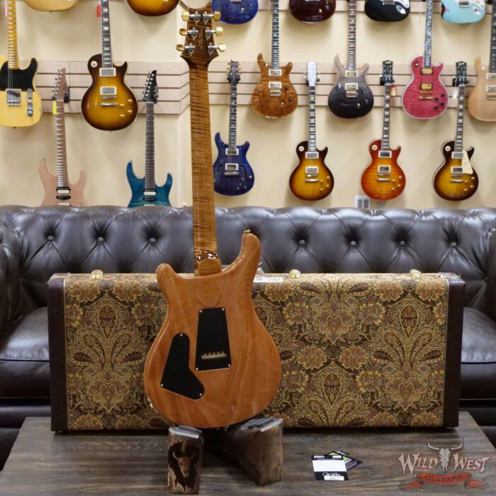 Paul Reed Smith Wood Library 10 Top Custom 24 Pattern Thin Flame Maple Neck Brazilian Rosewood Board Copperhead - Image 9