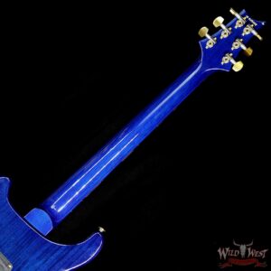 PRS Wood Library 10 Top Custom 24 Flame Maple Top Korina Neck with Cocobolo Board Violet Blue Burst - Image 12