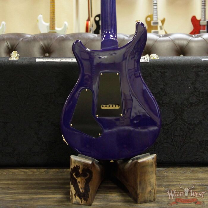 PRS Wood Library 10 Top Custom 24 Flame Maple Top Korina Neck with Cocobolo Board Violet Blue Burst - Image 14