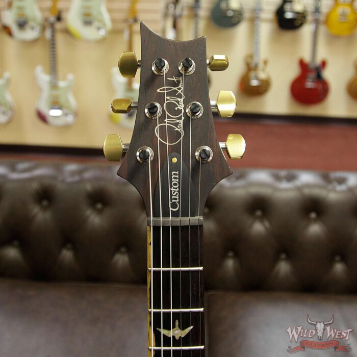 PRS Wood Library 10 Top Custom 24 Flame Maple Top Korina Neck with Cocobolo Board Violet Blue Burst - Image 9