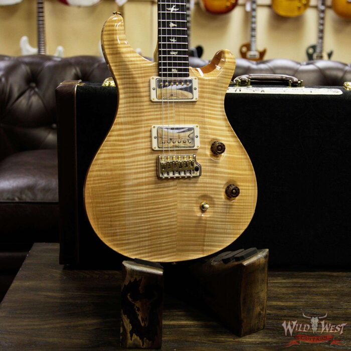 PRS Wood Library Flame 10 Top Custom 24 Korina Neck Ebony Fingerboard Natural - Image 12