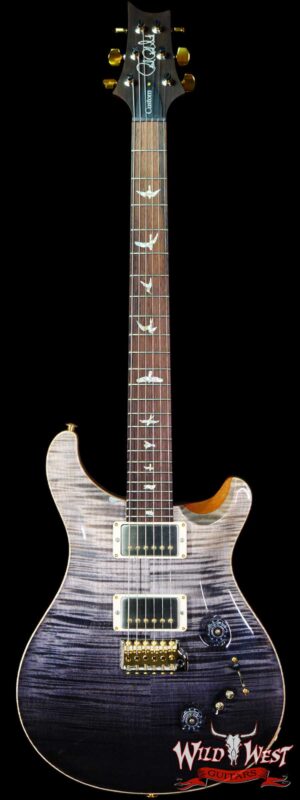 Paul Reed Smith Wood Library 10 Top Custom 24-08 Roasted Flame Maple Neck Brazilian Rosewood Board Grey Black Fade