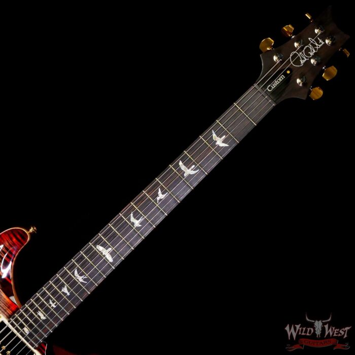 Paul Reed Smith PRS Wood Library 10 Top Custom 24-08 Brazilian Rosewood Board Charcoal Cherry Burst - Image 4